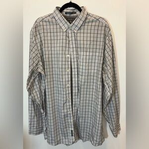 Eddie Bauer Striped Long Sleeve Button Down Shirt Size TXL